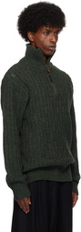 HYEIN SEO Khaki Troyer Knit Sweater & Gloves Set