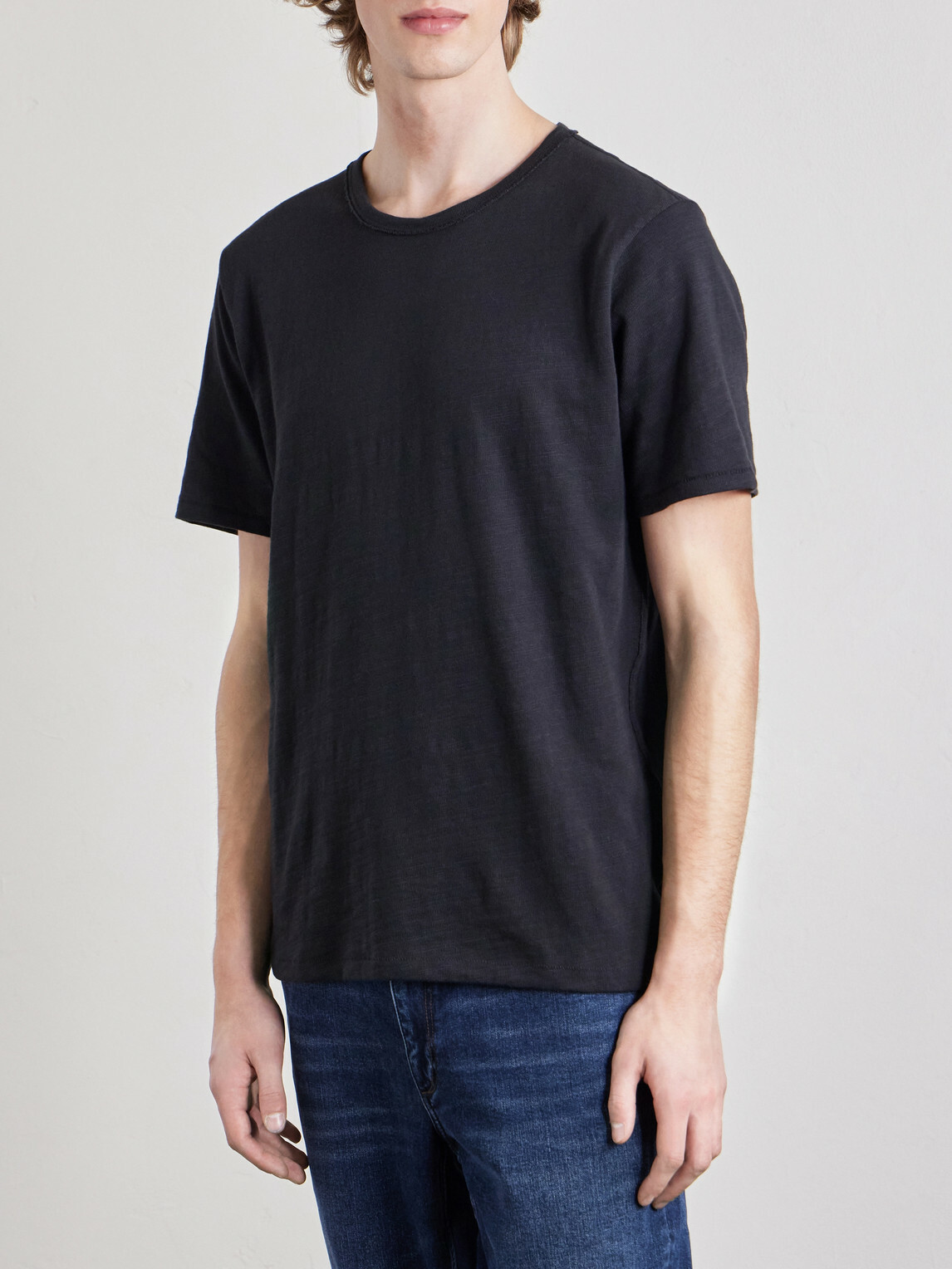 Rag & Bone - Classic Cotton-Jersey T-Shirt - Black