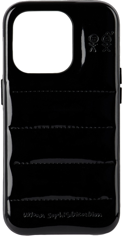 Photo: Urban Sophistication Black 'The Puffer' iPhone 15 Pro Case