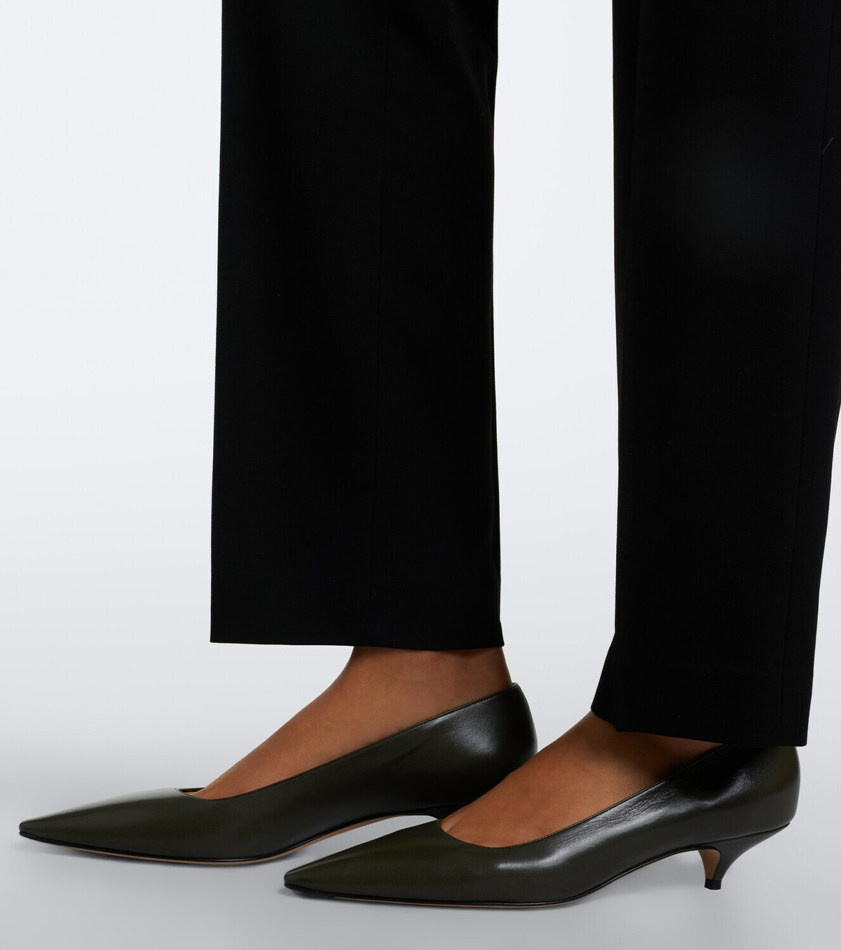 The Row Liisa leather pumps