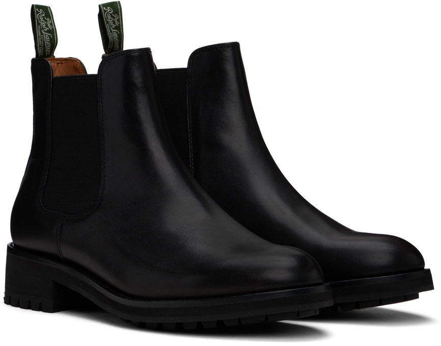 Polo Ralph Lauren Black Bryson Chelsea Boots