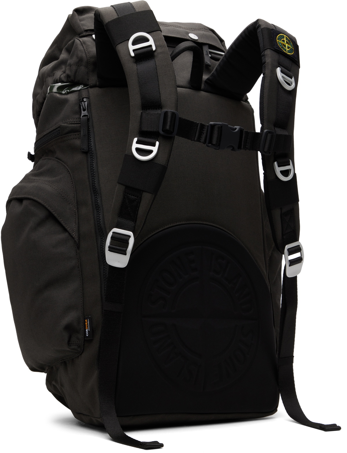 【Stone 】グレー Resin Treated CORDURA 1500 バッグ Stone Island Gray Resin Treated Cordura 1500 Backpack Stone