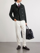 Brunello Cucinelli - Double-Breasted Ribbed Cashmere Cardigan - Gray
