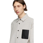 Loewe White and Off-White Seersucker Shirt