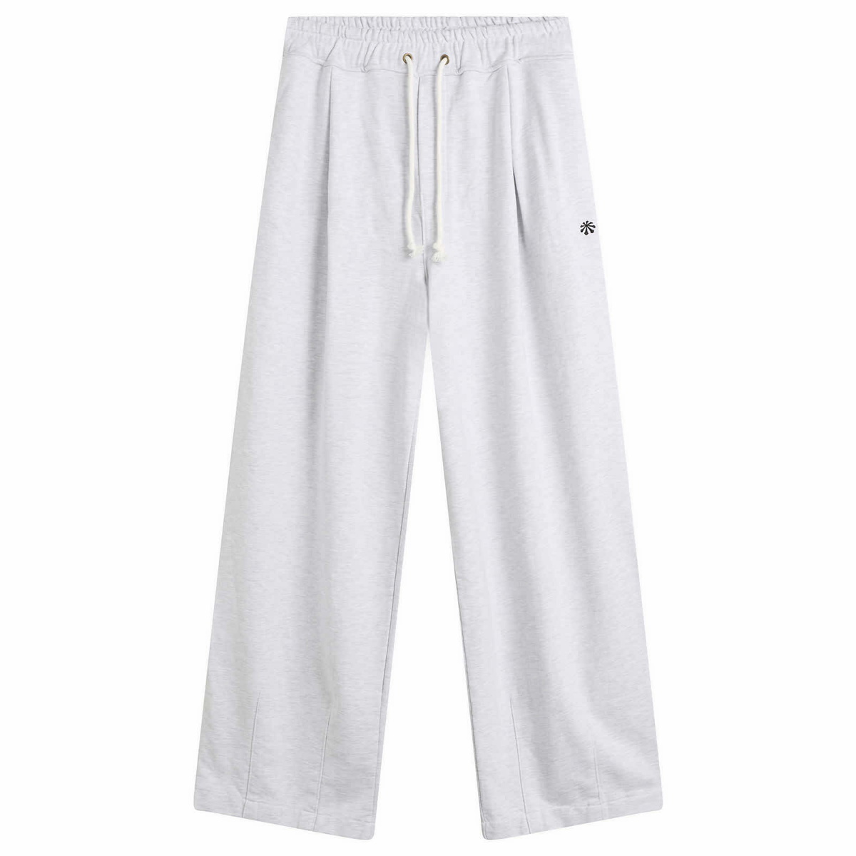 Anglan Men's Steady Sweat Balloon Pants in White Melange