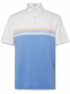 Peter Millar - Windham Striped Tech-Jersey Golf Polo Shirt - White