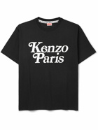 KENZO - VERDY Logo-Flocked Cotton-Jersey T-Shirt - Black