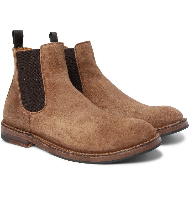 Photo: Officine Creative - Character Suede Chelsea Boots - Brown