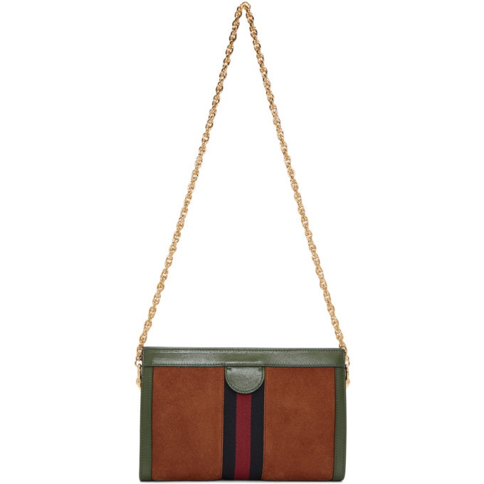 Gucci Ophidia GG Small Suede and Leather Shoulder Bag