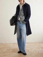 UMIT BENAN - Matt Ribbed Cashmere Zip-Up Cardigan - Gray