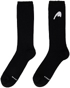 ADER error Black A-peec Logo Socks