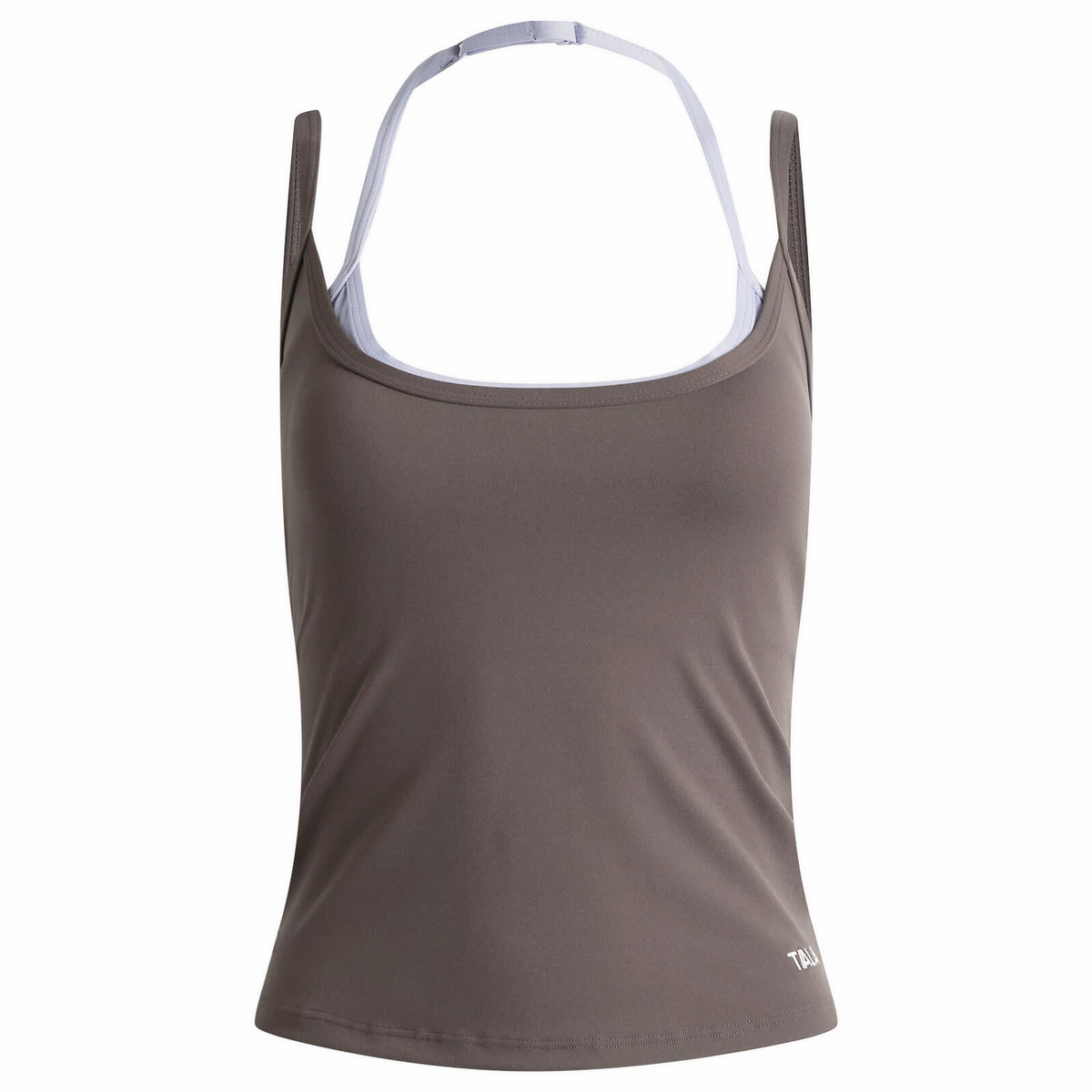 TALA Women's Double Layer Strappy Vest in Mocha Brown