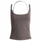 TALA Women's Double Layer Strappy Vest in Mocha Brown