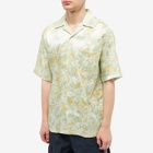 Martine Rose Men's Floral Vacation Shirt in Green Floral