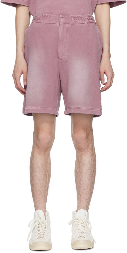 Photo: Solid Homme Purple Dyeing Shorts
