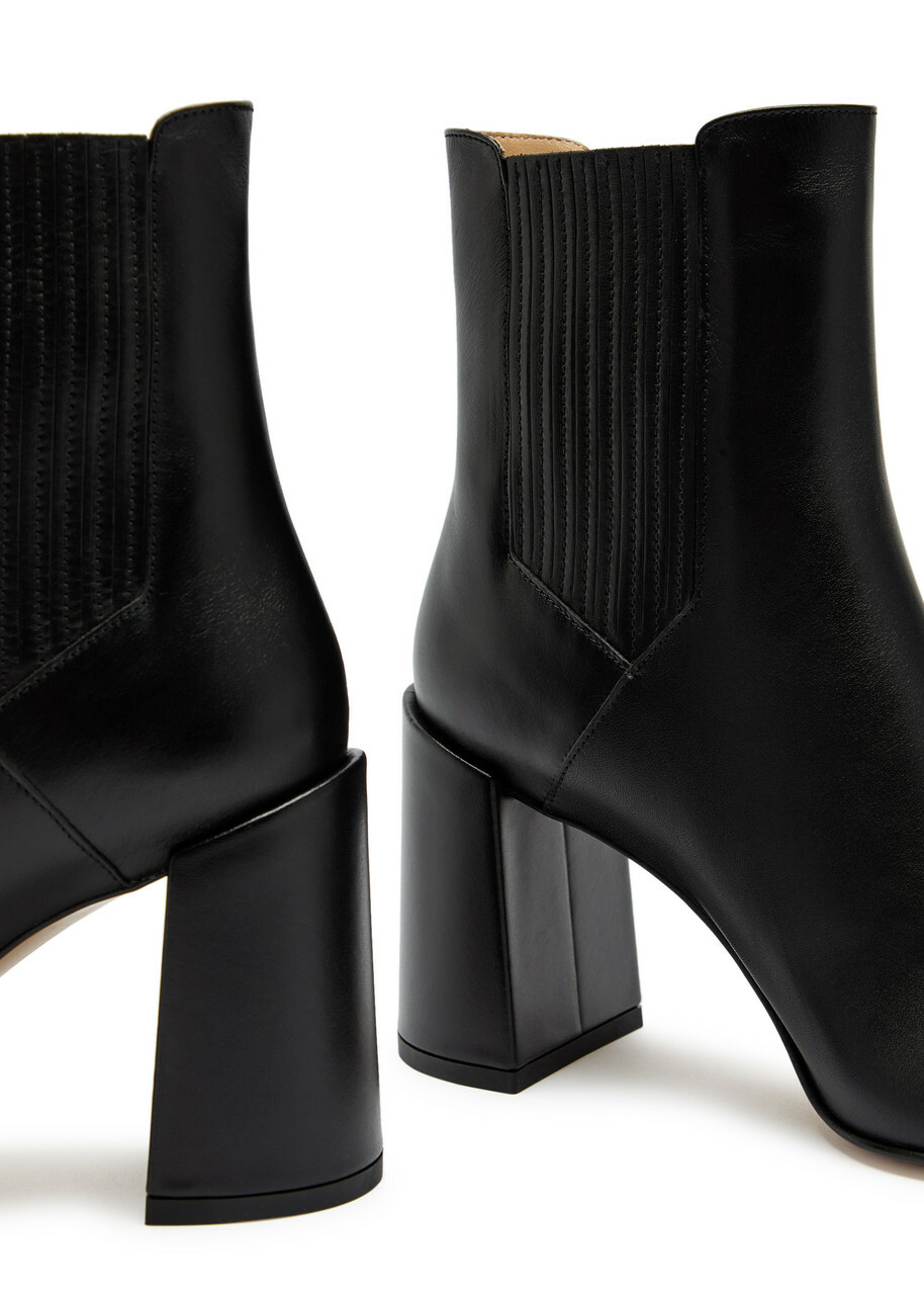 Gabriela Hearst Luke 70 Leather Ankle Boots Black