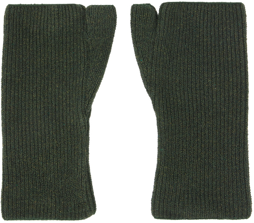 Sinéad O’Dwyer Khaki Fingerless Gloves