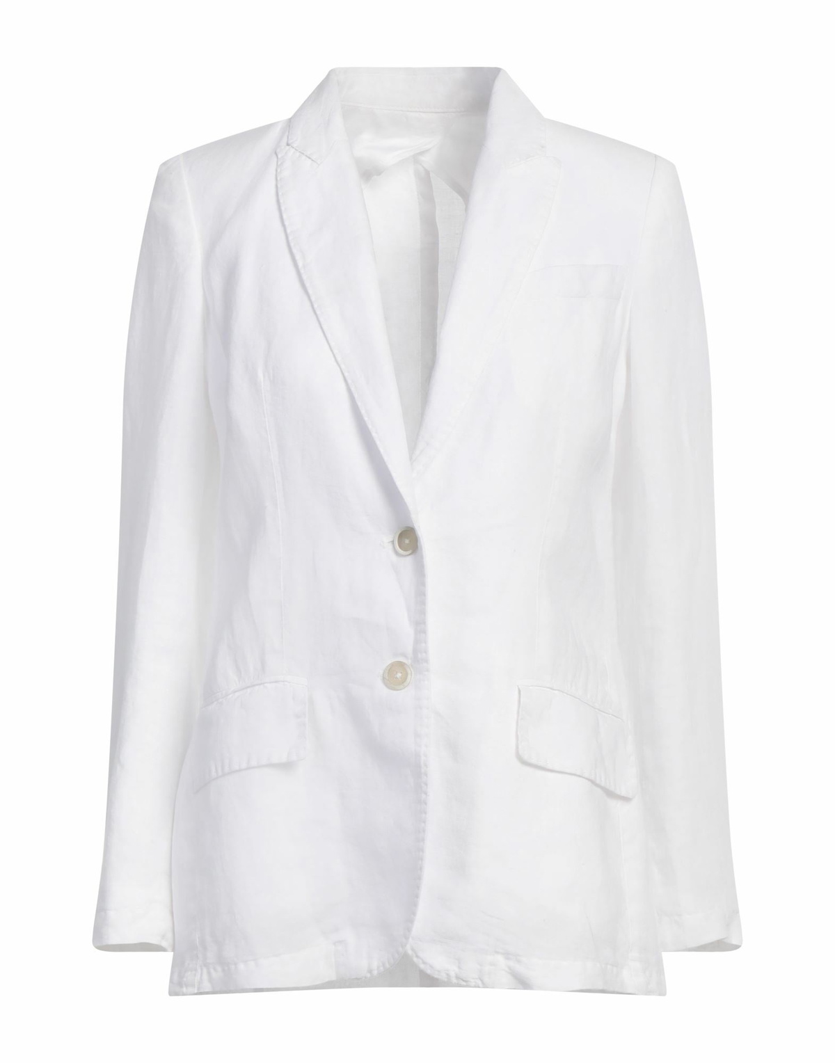 120% Lino Womens Blazer in White
