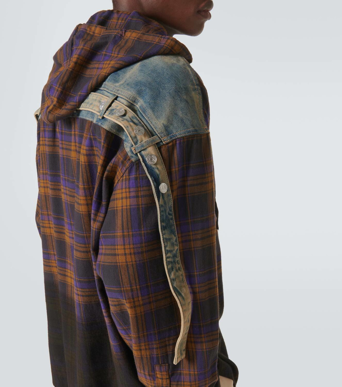 Acne Studios Paneled checked cotton flannel shirt Acne Studios