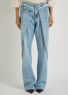 Bettter Wrap Panelled Straight-leg Jeans Denim