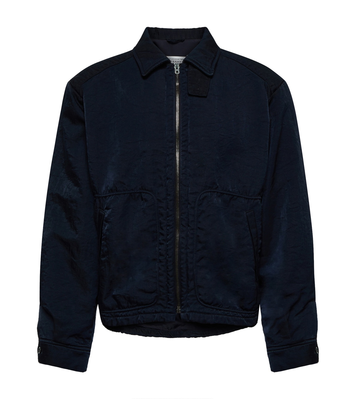 Maison Margiela Burgundy Yoke Bomber Jacket Maison Margiela