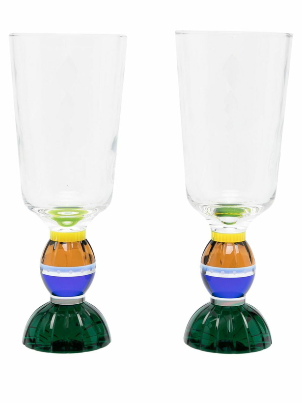 Photo: Reflections Copenhagen Green Ascot Tall Crystal Glasses Set