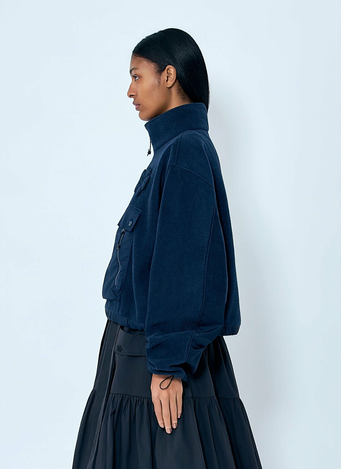Cecilie Bahnsen High-Neck Fleece Pullover