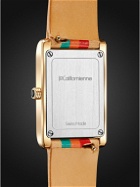 laCalifornienne - Daybreak 24mm Gold-Plated and Leather Watch, Ref. No. BD-09 YG TERR