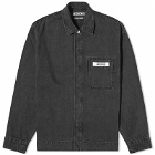 Jacquemus Men's De-Nimes Denim Overshirt in Black
