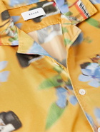 Rhude - Loix Camp-Collar Printed Silk Shirt - Yellow