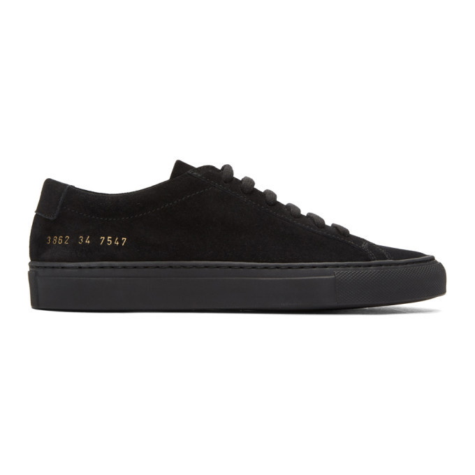Photo: Woman by Common Projects Black Original Achilles Low Sneakers
