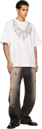 We11done Gray Loose-Fit Dirty Jeans