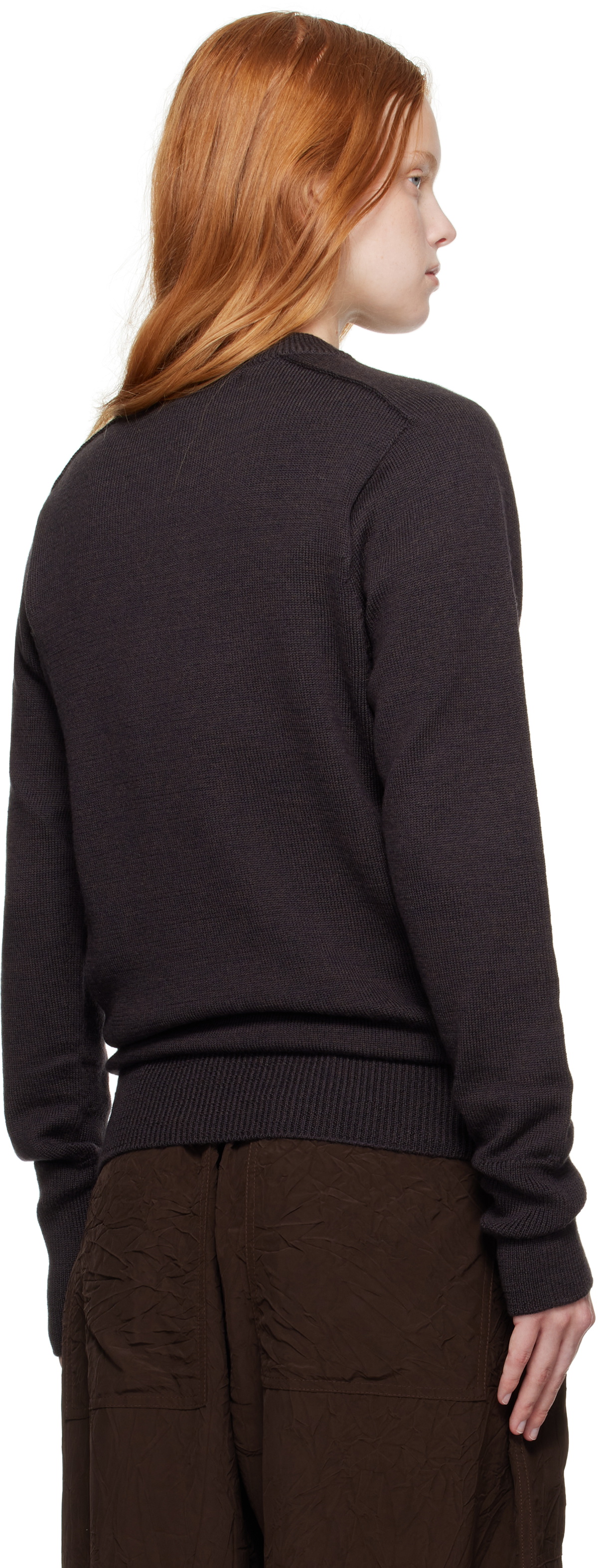 Studio Nicholson Brown Inverness Sweater