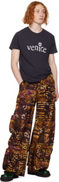 Collina Strada Burgundy Lawn Cargo Pants