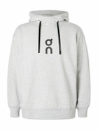ON - Club Logo-Print Organic Cotton-Blend Jersey Hoodie - Gray