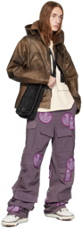 Who Decides War Purple Patch Cargo Pants