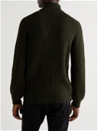 EDWIN - Slim-Fit Ribbed-Knit Rollneck Sweater - Green