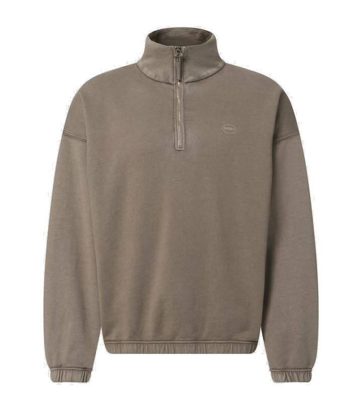 Photo: Satisfy SoftCell cotton half-zip sweatshirt