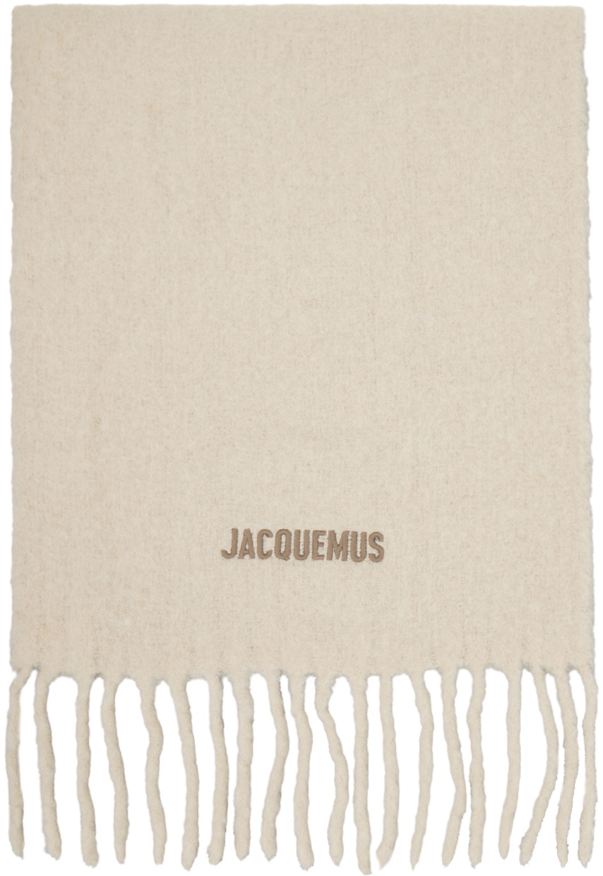 Jacquemus Beige & Brown Le Chouchou 'L'écharpe Moisson' Scarf Jacquemus