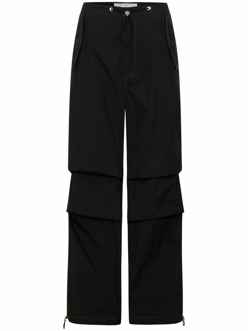 Dion Lee Black Organic Cotton Parachute Trousers