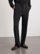 TOM FORD - Straight-Leg Wool, Silk and Cashmere-Blend Sweatpants - Black