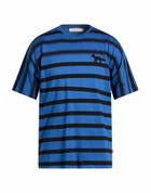 Maison Kitsuné Mens T-shirt in Blue