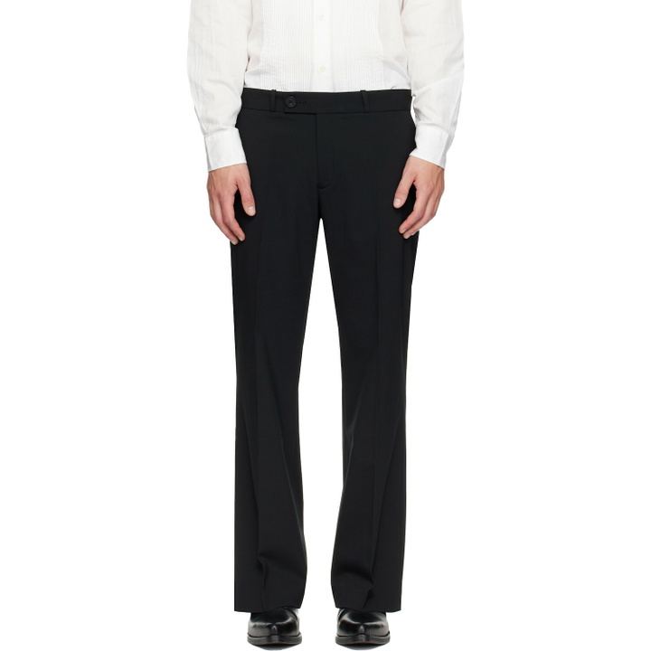 Photo: Ernest W. Baker Black Loose Fit Flare Trousers