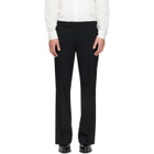 Ernest W. Baker Black Loose Fit Flare Trousers