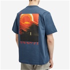 Helmut Lang Men's Outer Space T-Shirt in Prussian Blue