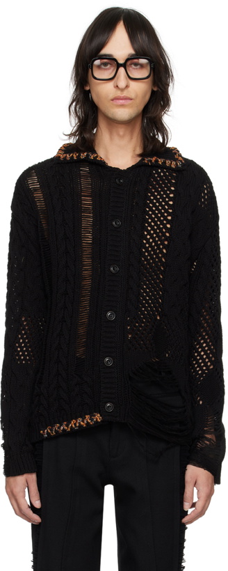 Photo: Andersson Bell Black 'Sauvage' Cardigan