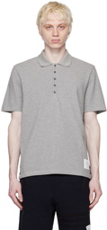 Thom Browne Gray Stripe Polo