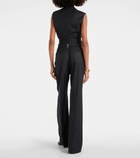 Alexander McQueen Pinstripe wool wide-leg pants