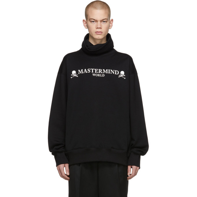 Photo: mastermind WORLD Black Boxy Reflective Turtleneck