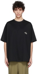 WOOYOUNGMI Black Bouquet Logo T-Shirt